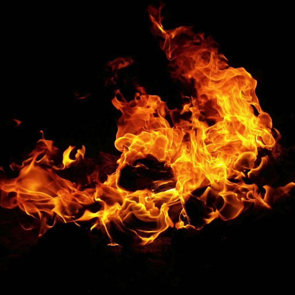 picture of burning fire