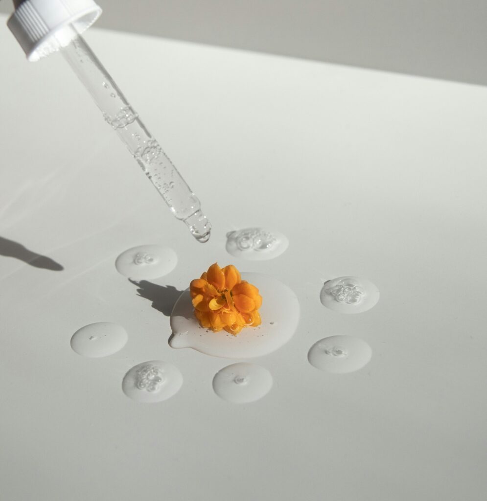 pipette with yellow flower