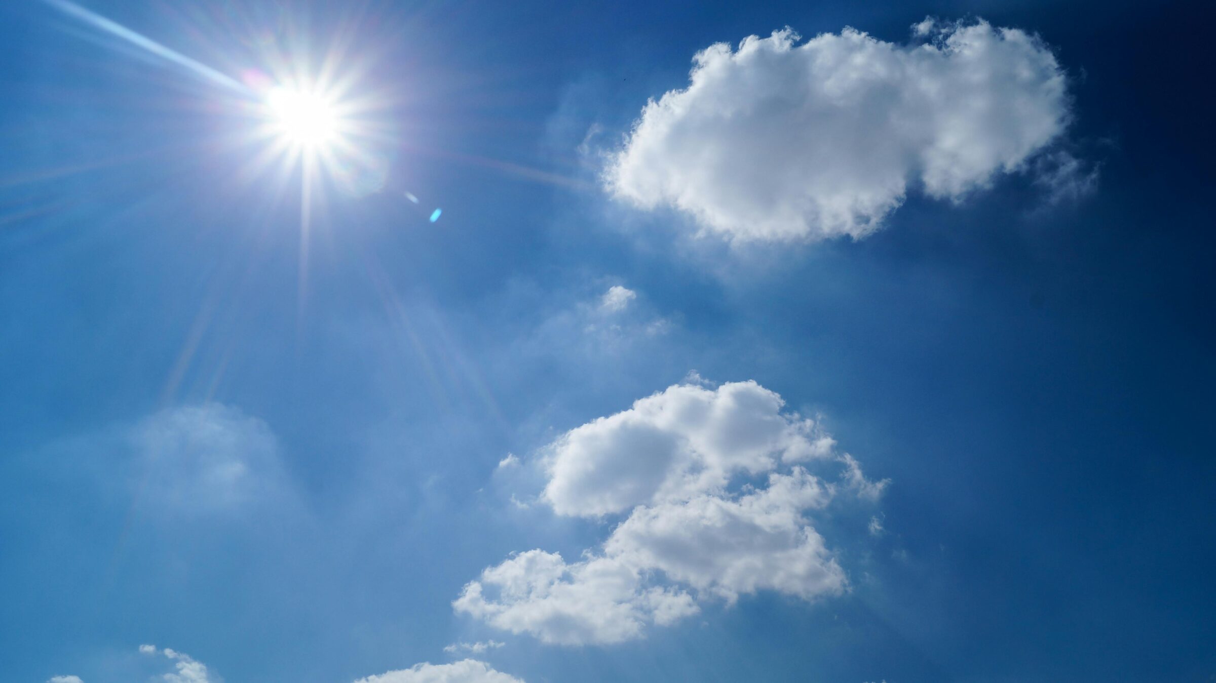 clouds in blue sky