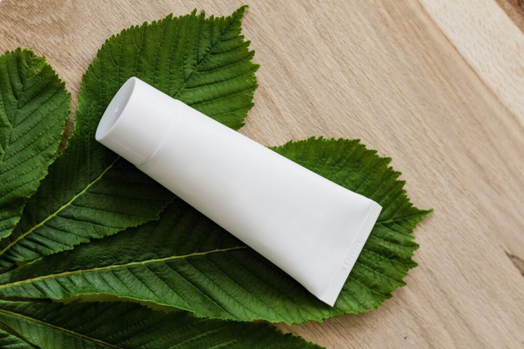 white tube green leaf